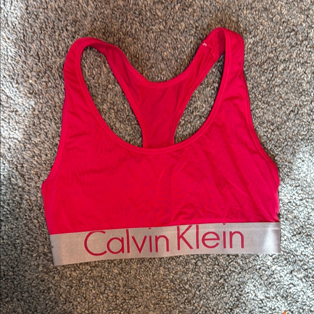 Calvin Klein Red Sports Bra